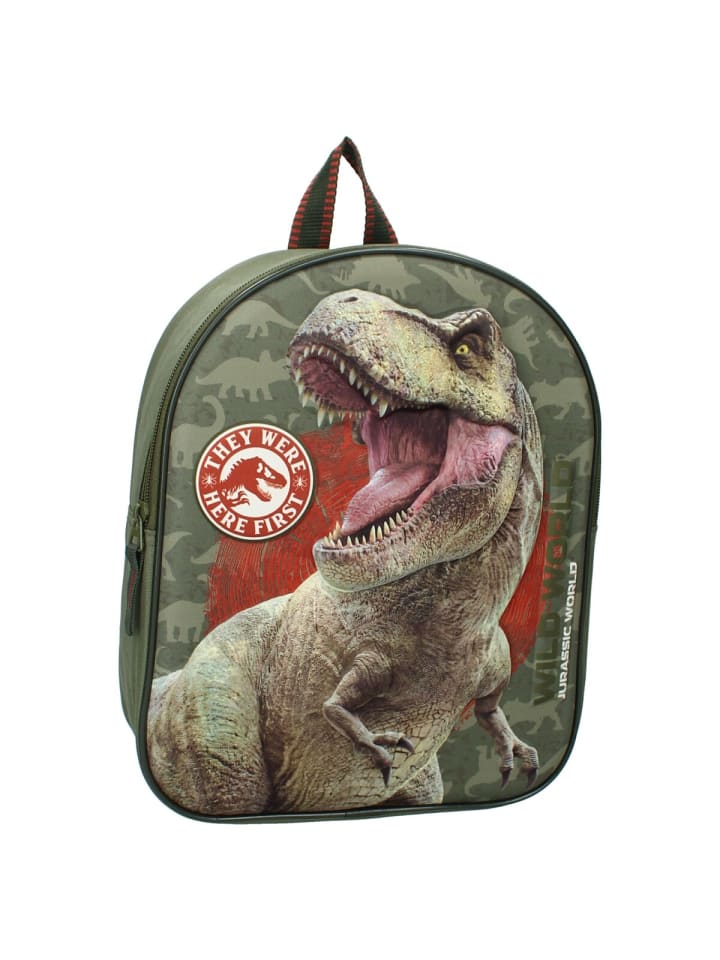 Jurassic World Jurassic World 3D Rucksack – Grüner Dino Rucksack für Schule in Grün günstig kaufen 32 x 26 cm