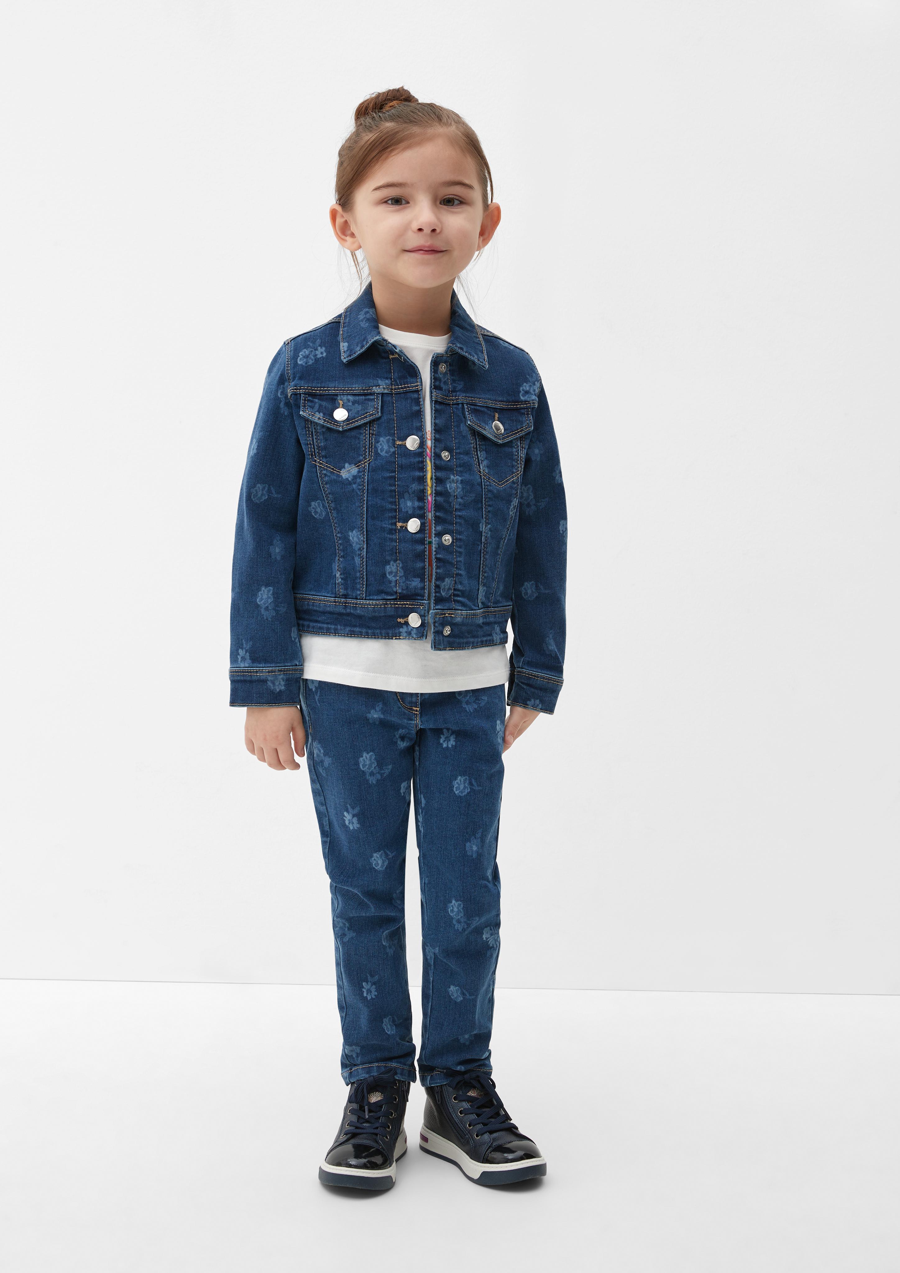 Jeansjacke mit Allover-Print  2125234-56Z4