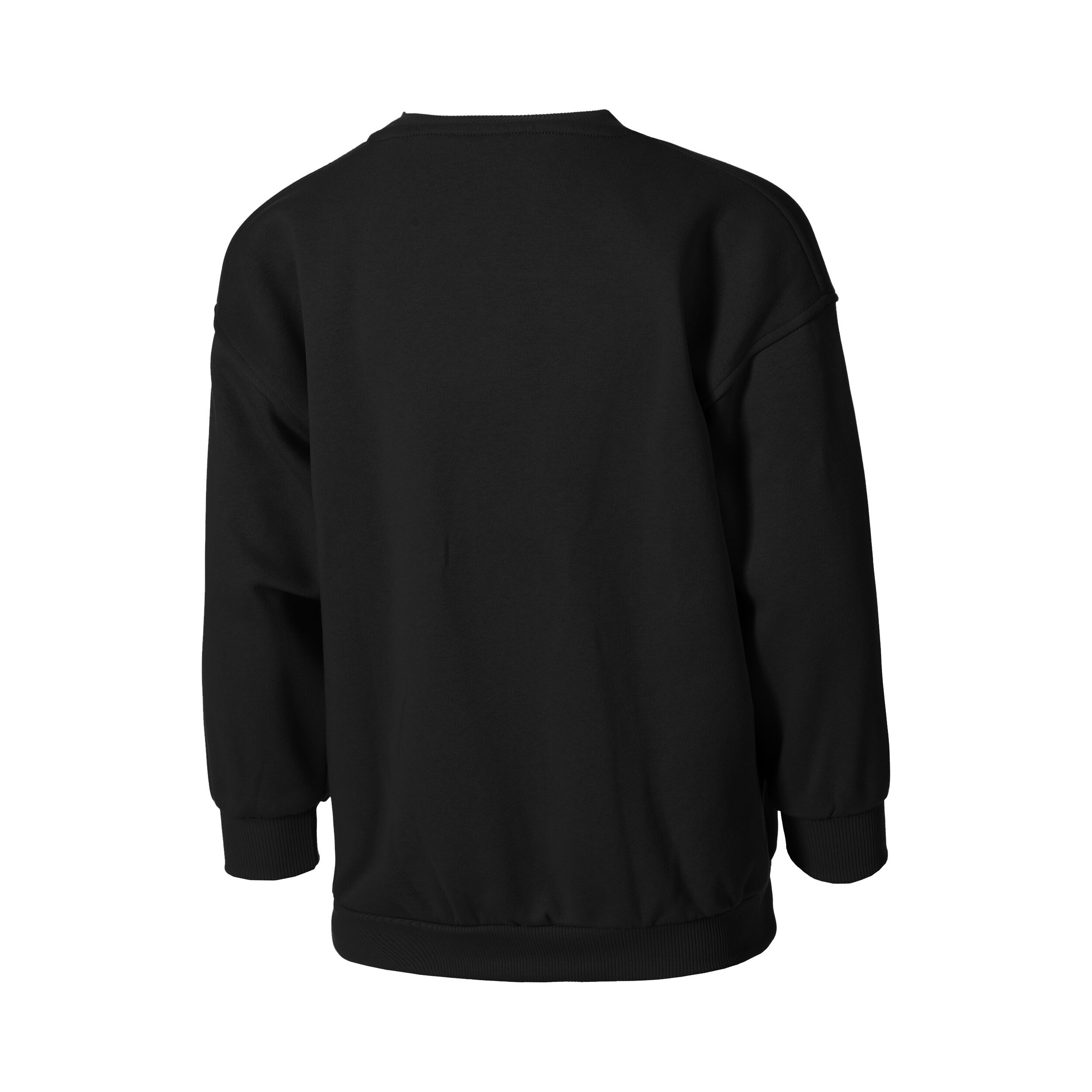 Club Fleece Oversized Crew Sweatshirt Mädchen - Schwarz