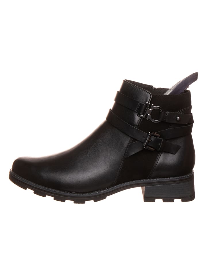 Caprice Leder-Boots in Schwarz günstig kaufen