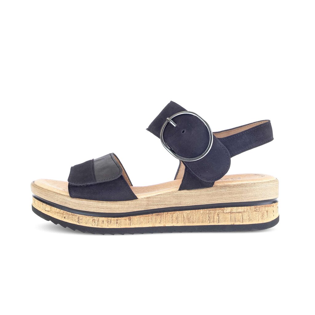 Gabor fashion Plateau Sandale blau