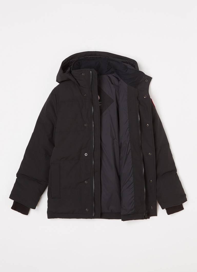 Jachetă matlasată Canada Goose Eakin, umplută cu puf, cu glugă detașabilă.