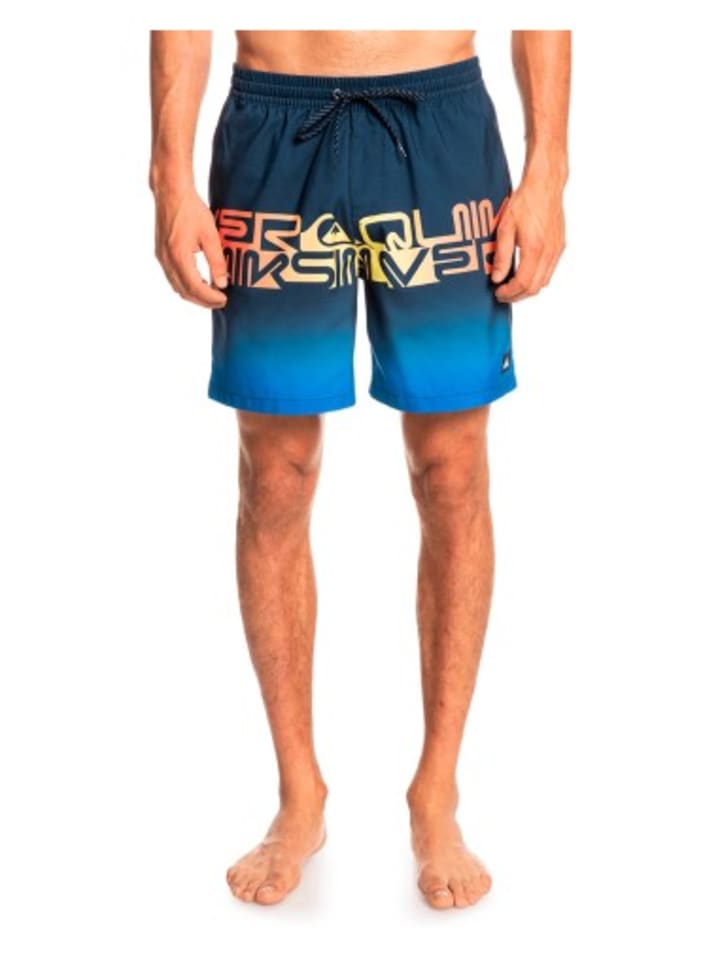Quicksilver Wordblock Volley 17 Badeshorts in Blau günstig kaufen