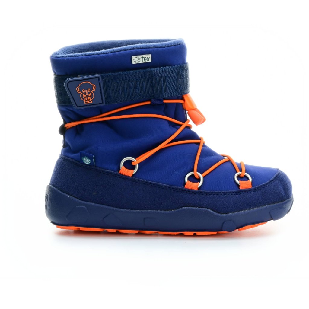 Affenzahn Schneestiefel Vegan Snowy Elefant Blau Winterbarfußschuhe