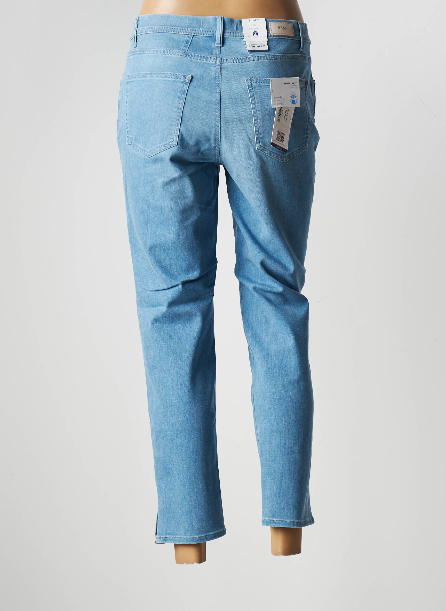 Brax Jeans Coupe Slim Femme couleur bleu