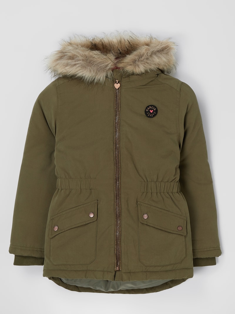 Parka mit Webpelz in khaki