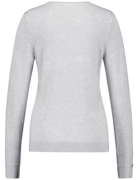 Langarmpullover aus nachhaltigem Feinstrick