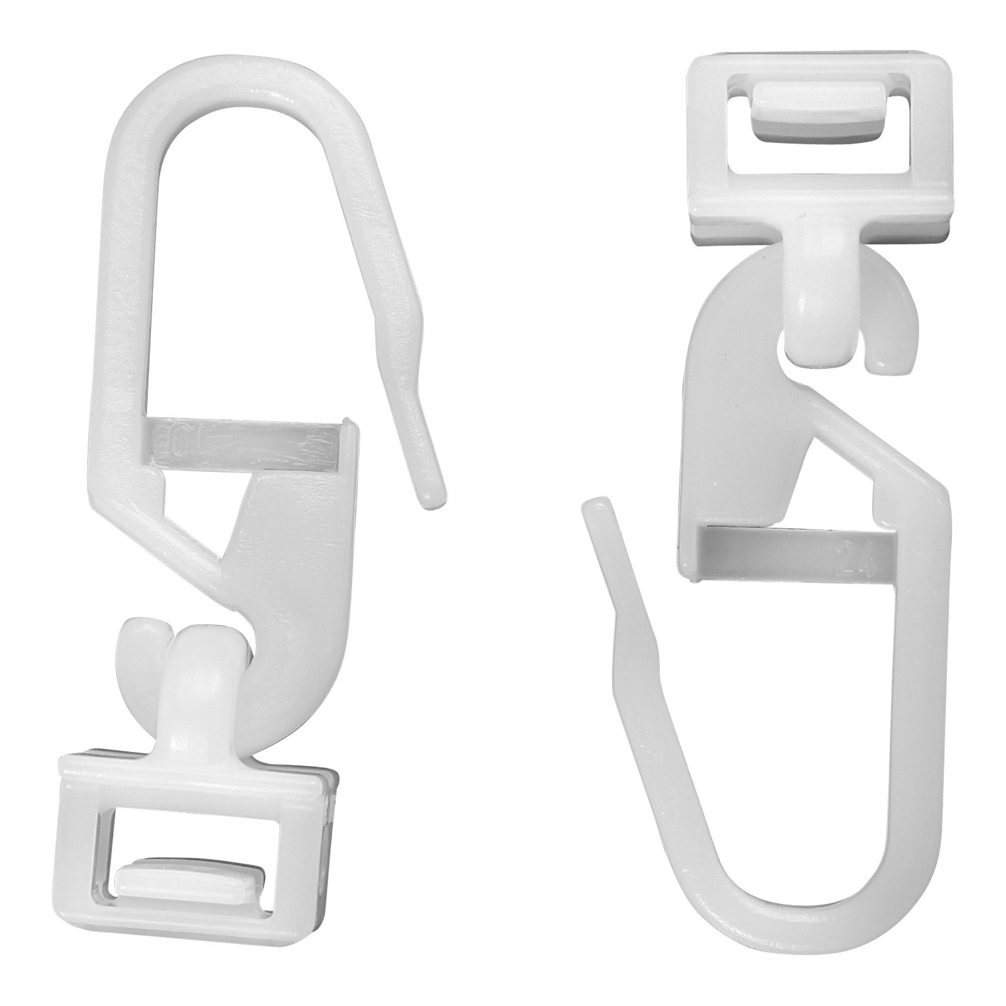 Klick-Gleiter Click-Gleiter, Deco-Raum, für Gardinenschienen Vorhangschienen, für Faltenband Kräuselband Original Hinno