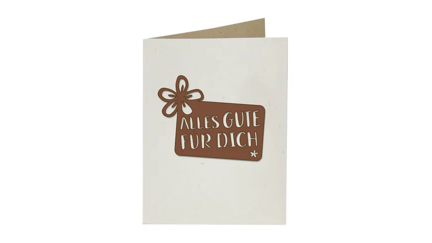 Grußkarte mit Holzschriftzug Geburtstag 04 Blume