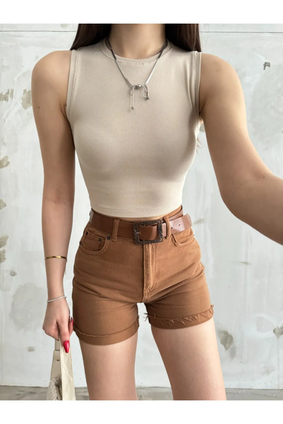 BİKELİFE  Body - Beige - Slim Fit