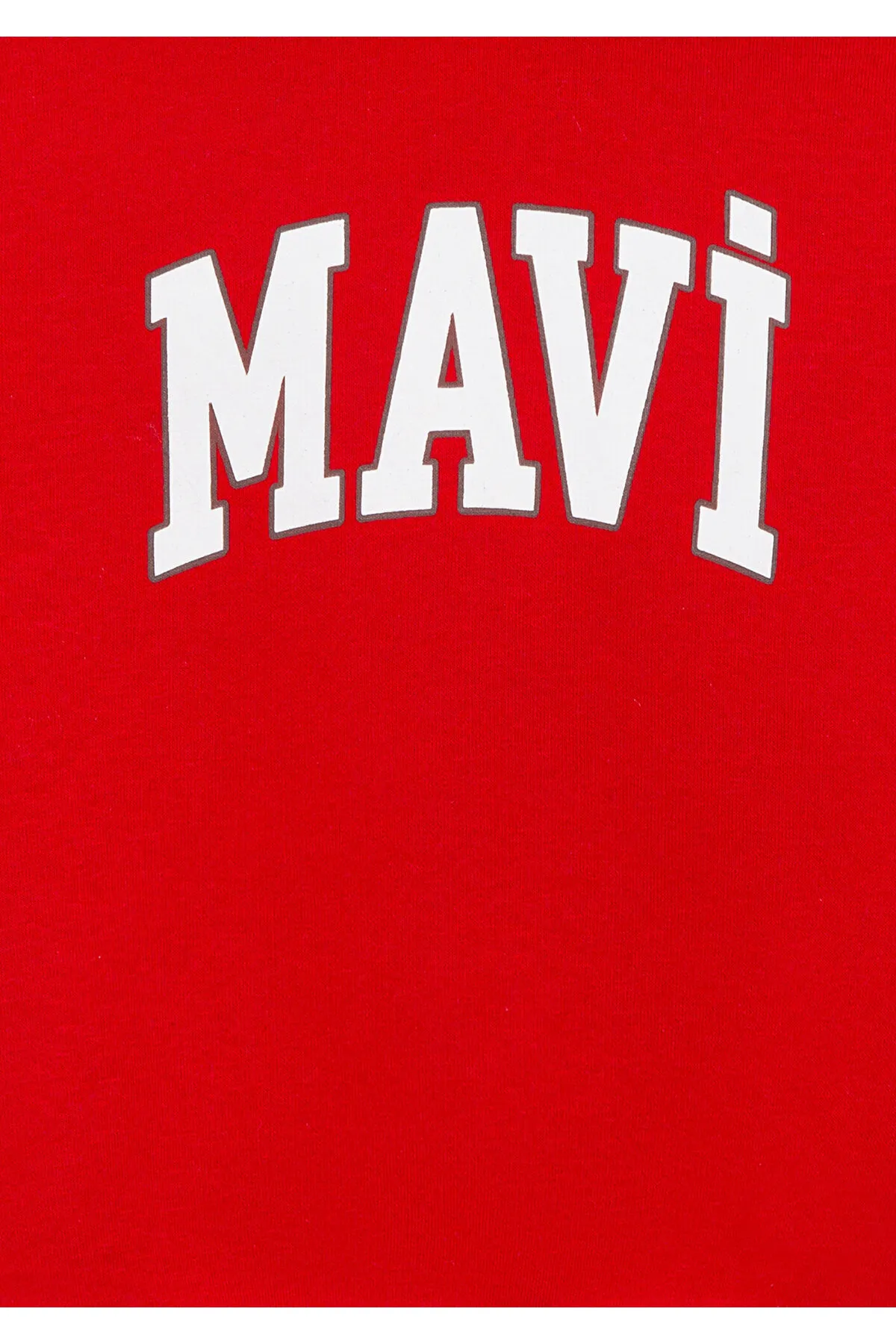 Mavi  Rotes Sweatshirt mit Kapuze und Logo-Aufdruck -7610035-86417
