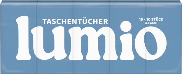 Lumio Taschentücher 4-lagig (15x10 Stück)