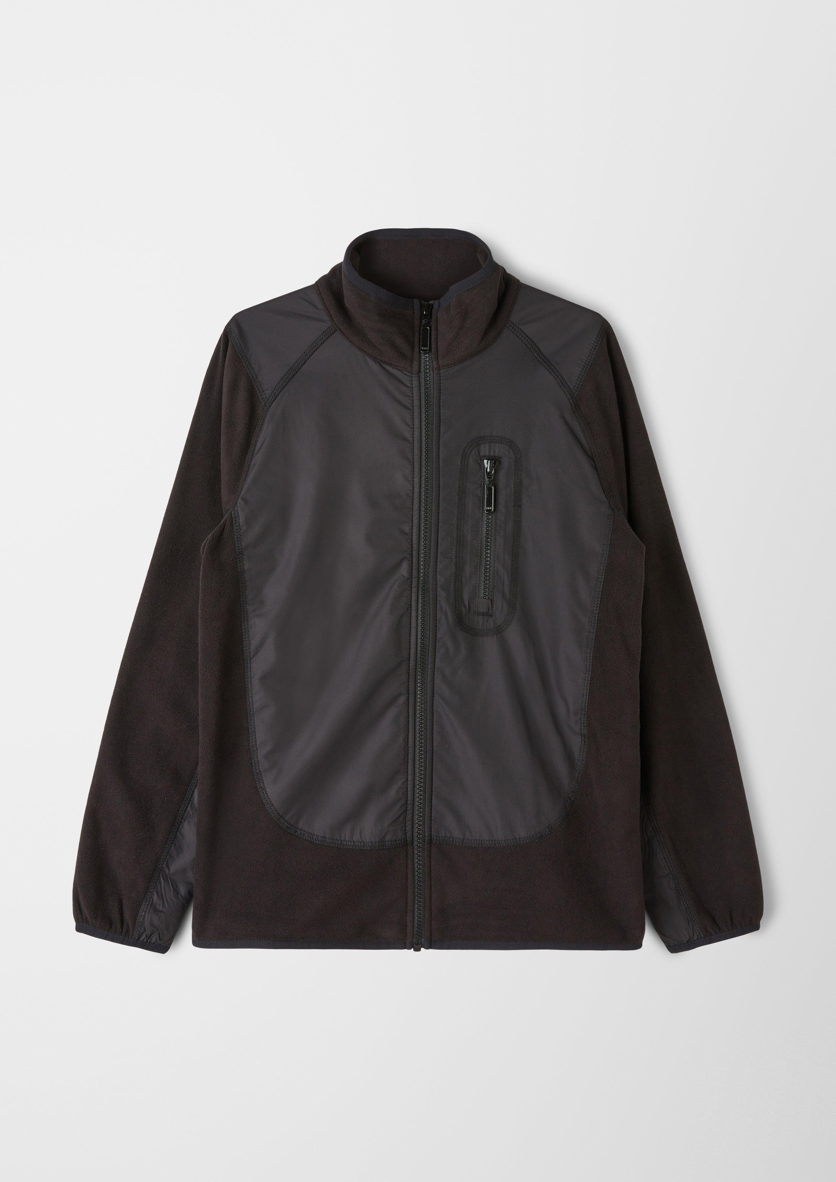Fleecejacke mit Nyloneinsätzen  2123233-9999