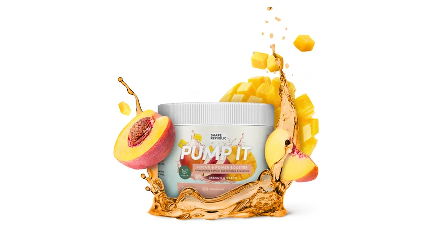Shape Republic Pump It Focus & Power Booster Mango&Pfirsisch 240 g