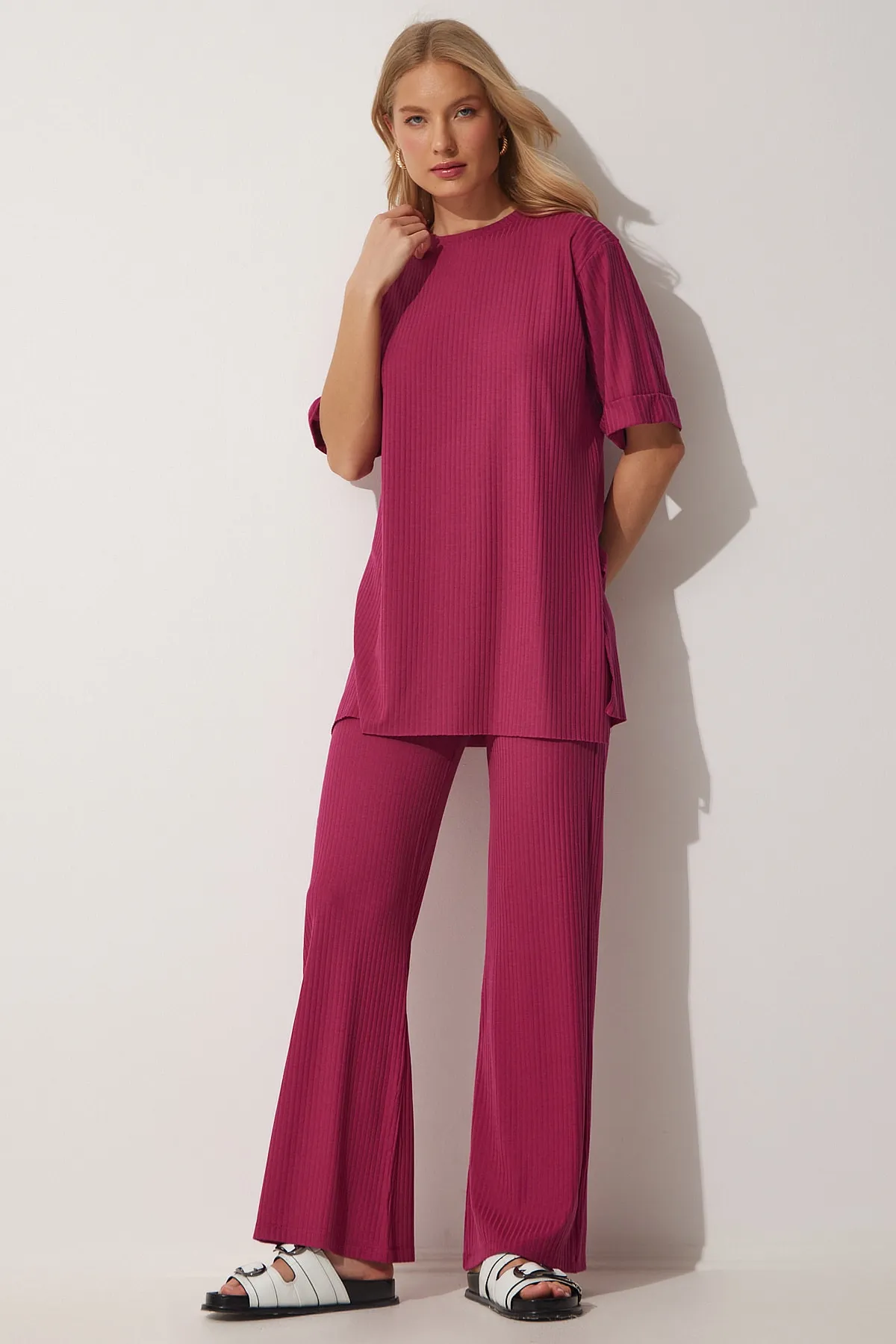 Happiness İstanbul  Zweiteiler - Lila - Regular Fit