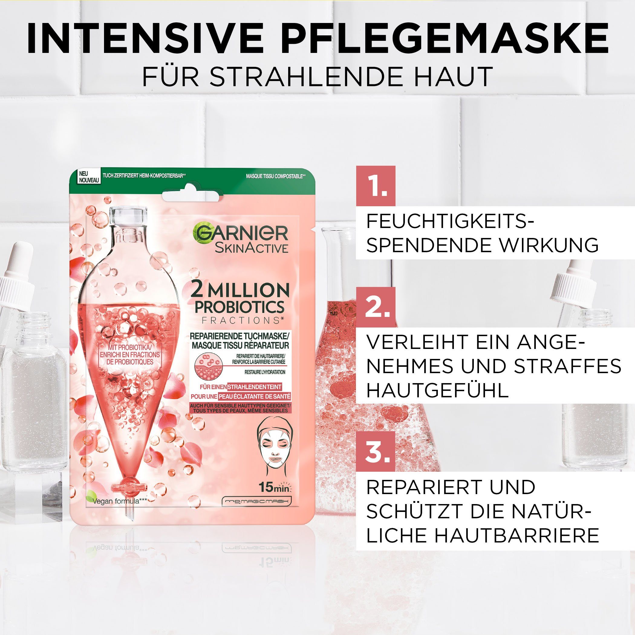 GARNIER Tuchmaske SkinActive Reparierende Tuchmaske