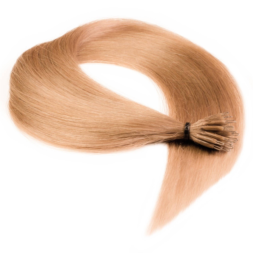 hair2heart Extensions à froid Nanoring Premium cheveux naturels #27 Blond doré foncé 0.5g extensions