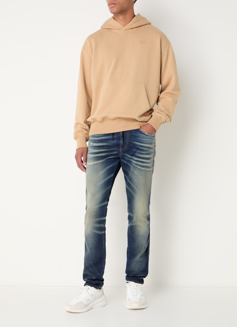 Felpa con cappuccio Diesel S-Macs con logo ricamato