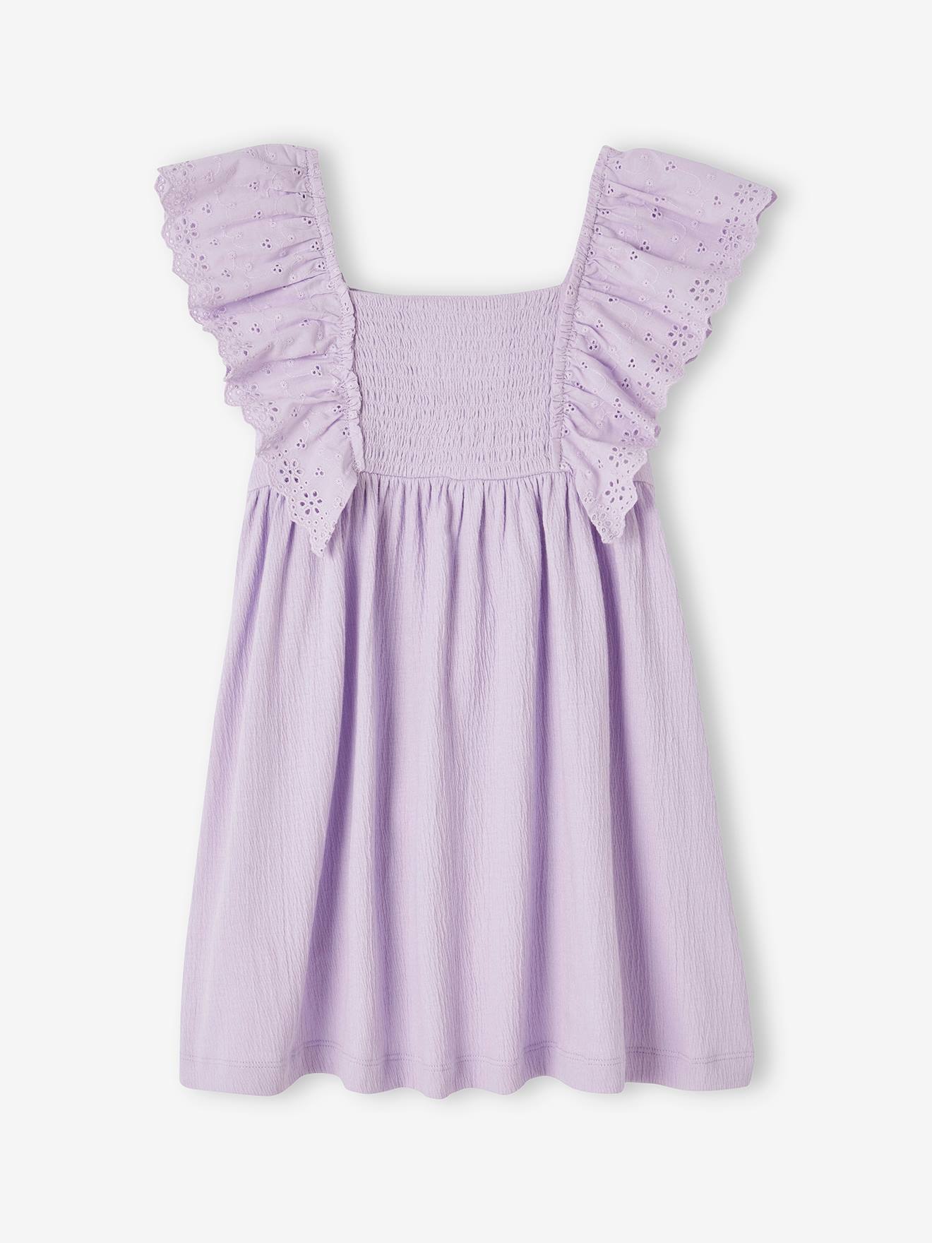 Vertbaudet Mädchen Volantkleid Oeko-Tex - lavandel