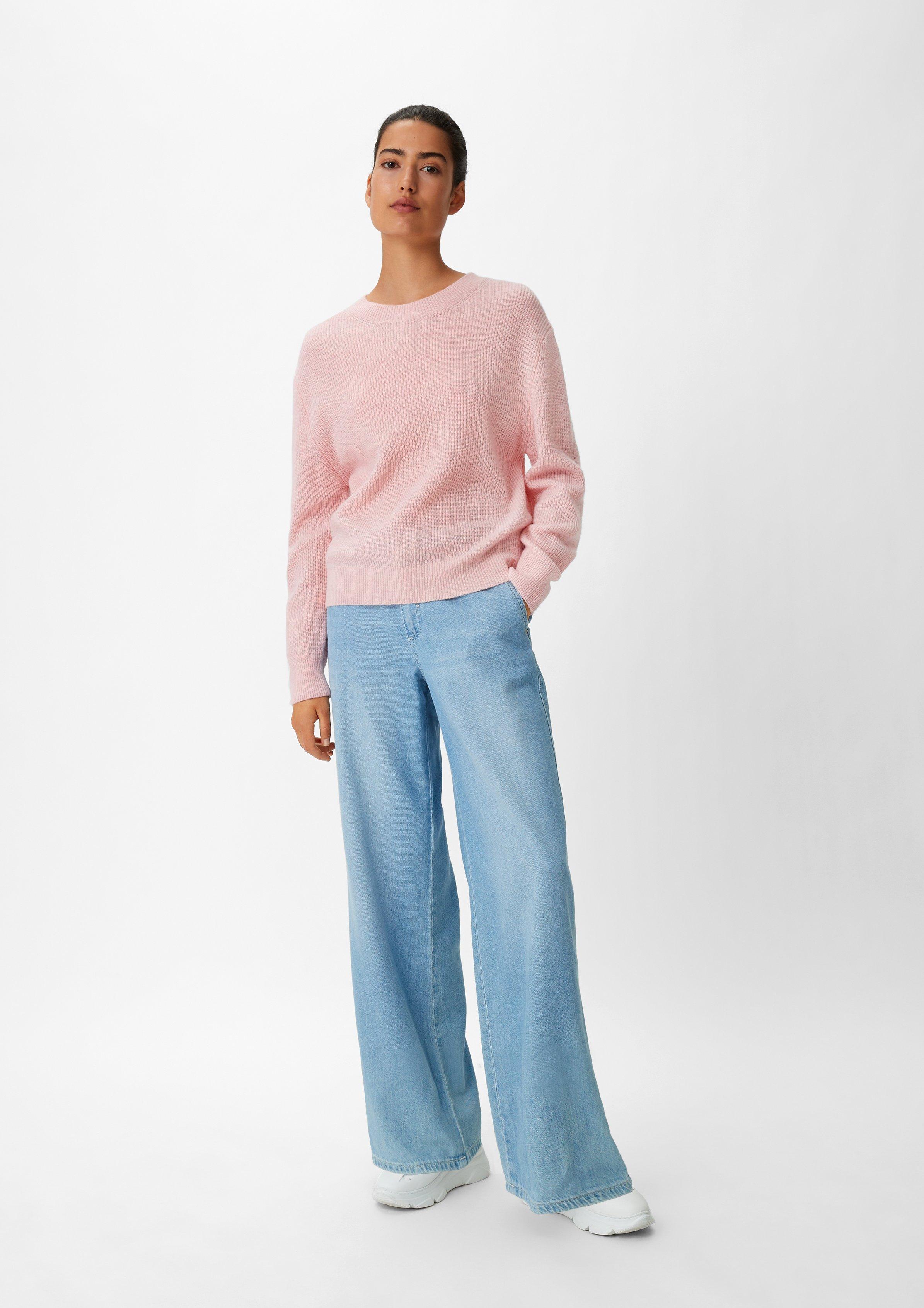 Softer Pullover aus Wollmix - zartrosa