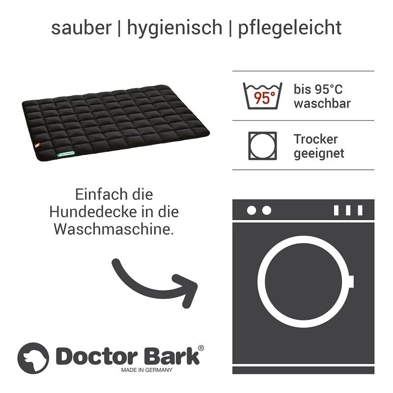 Doctor Bark Hundedecken Doctor Bark Liegedecke schwarz L