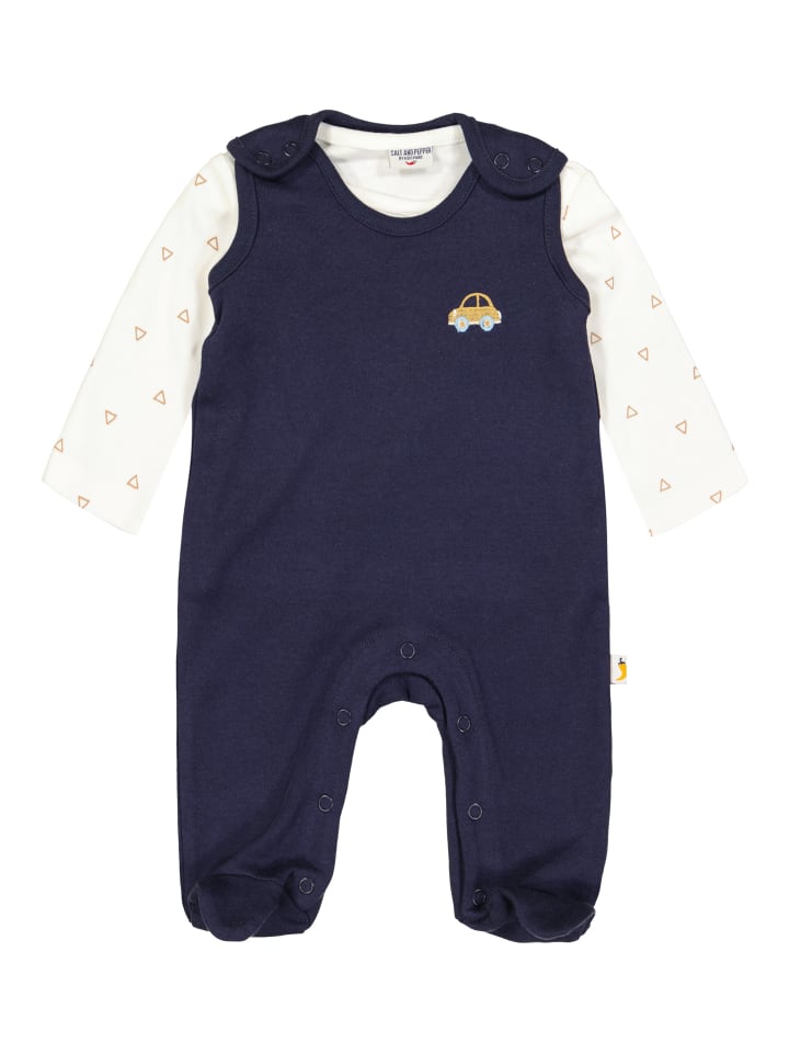 Salt and Pepper  Strampler Welcome in navy günstig kaufen 62