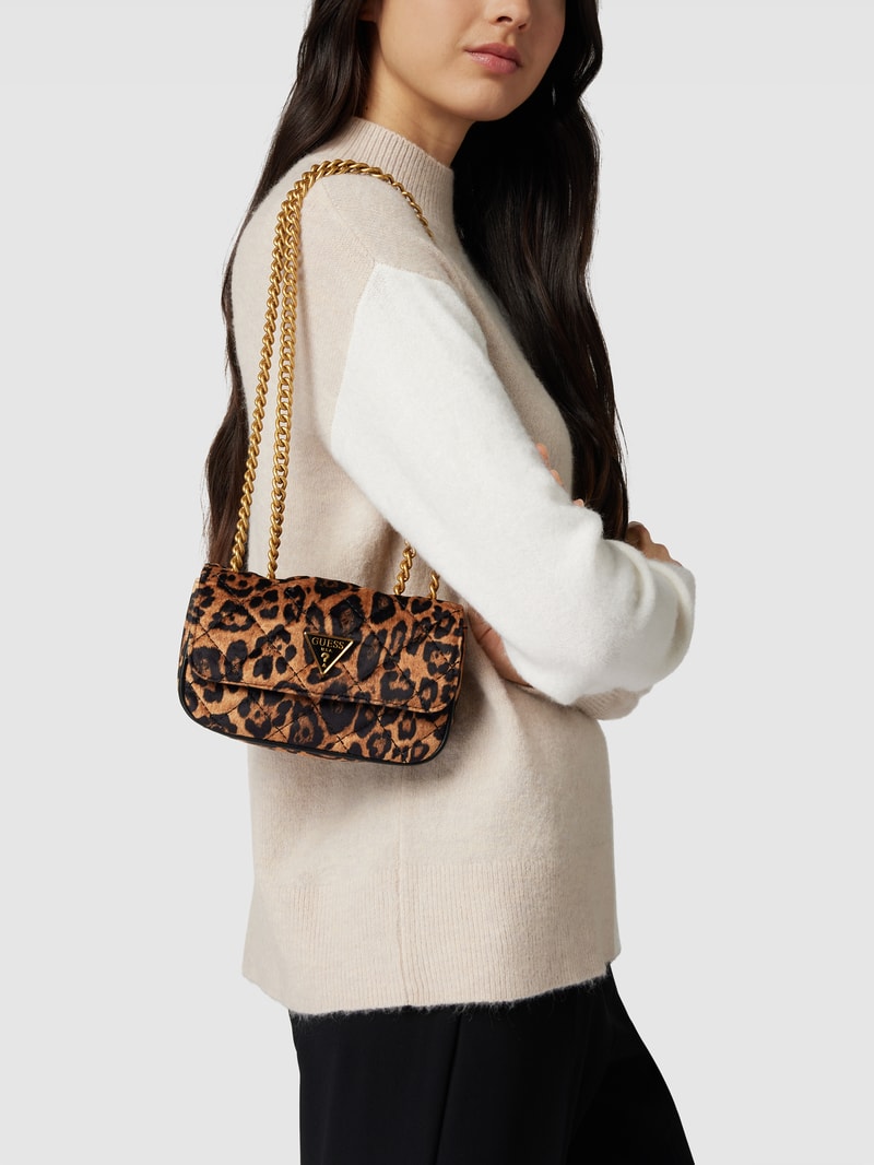 Handtasche mit Animal-Print Modell 'CESSILY' in dunkelgelb