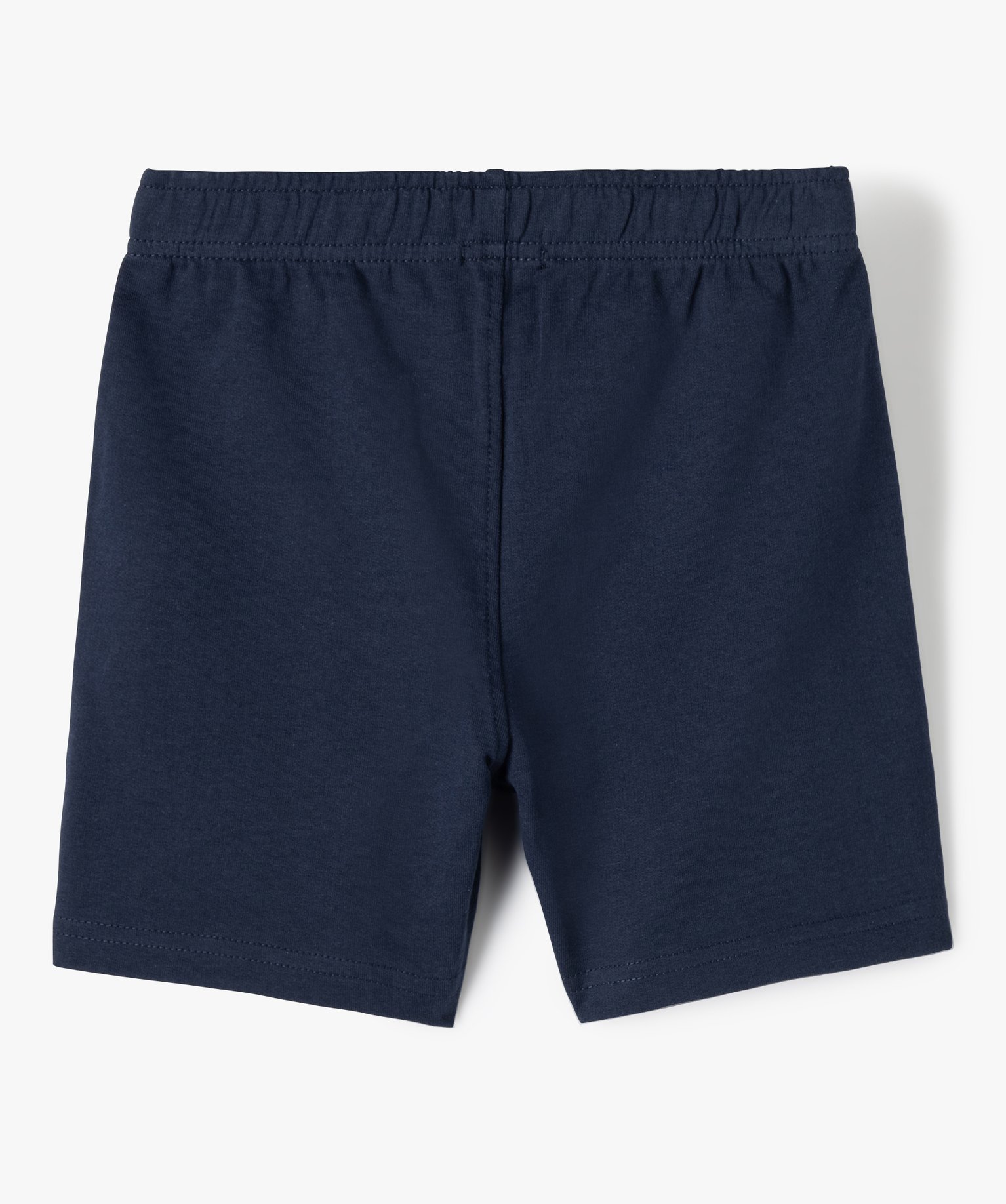 Short Garçon en maille à taille élastiquée marine | GEMO