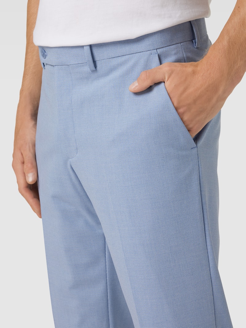 Anzughose mit Karomuster in bleu