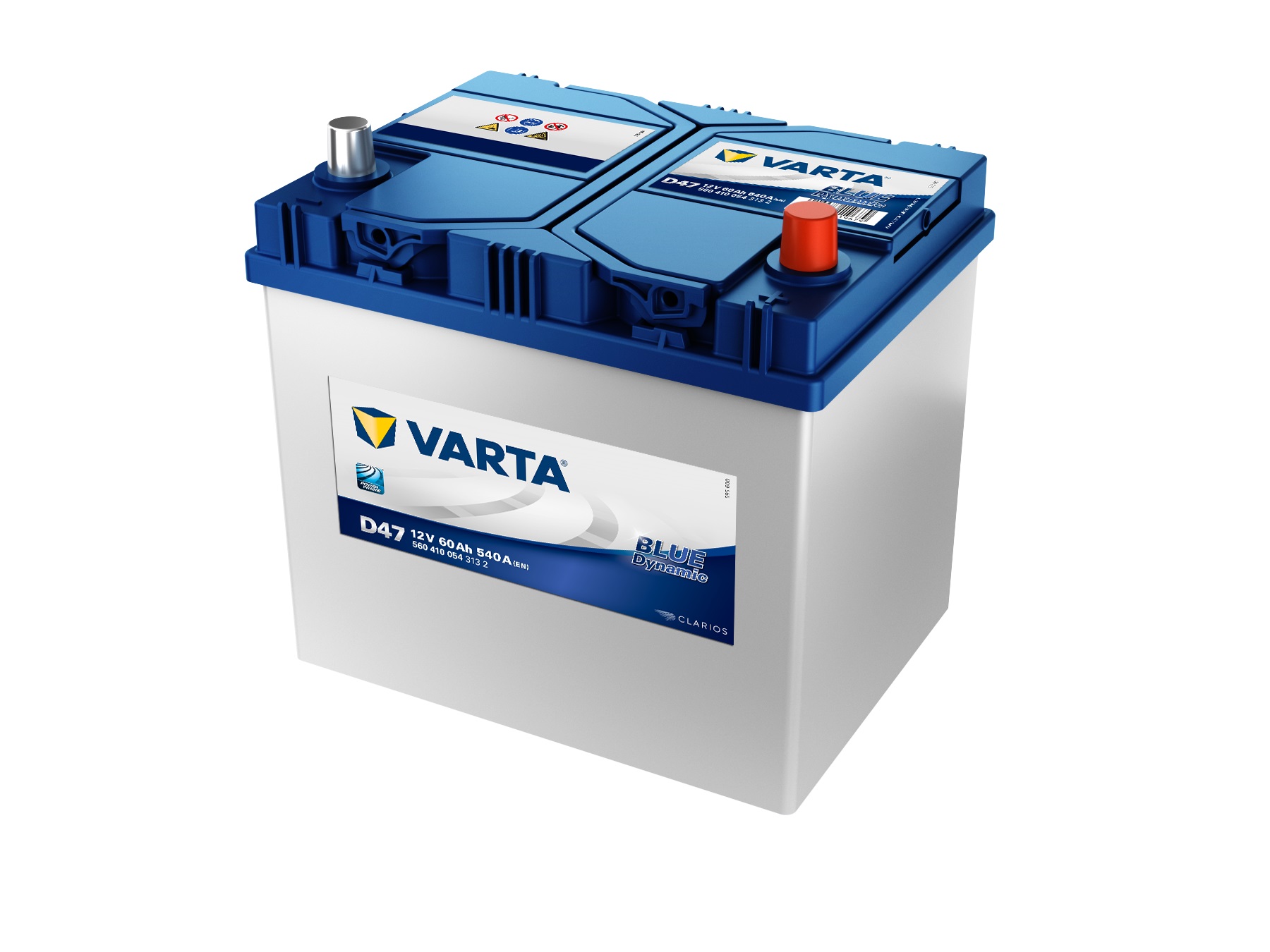 VARTA Blue Dynamic Autobatterie, D47, 5604100543, 60 Ah, 540 A - ATU