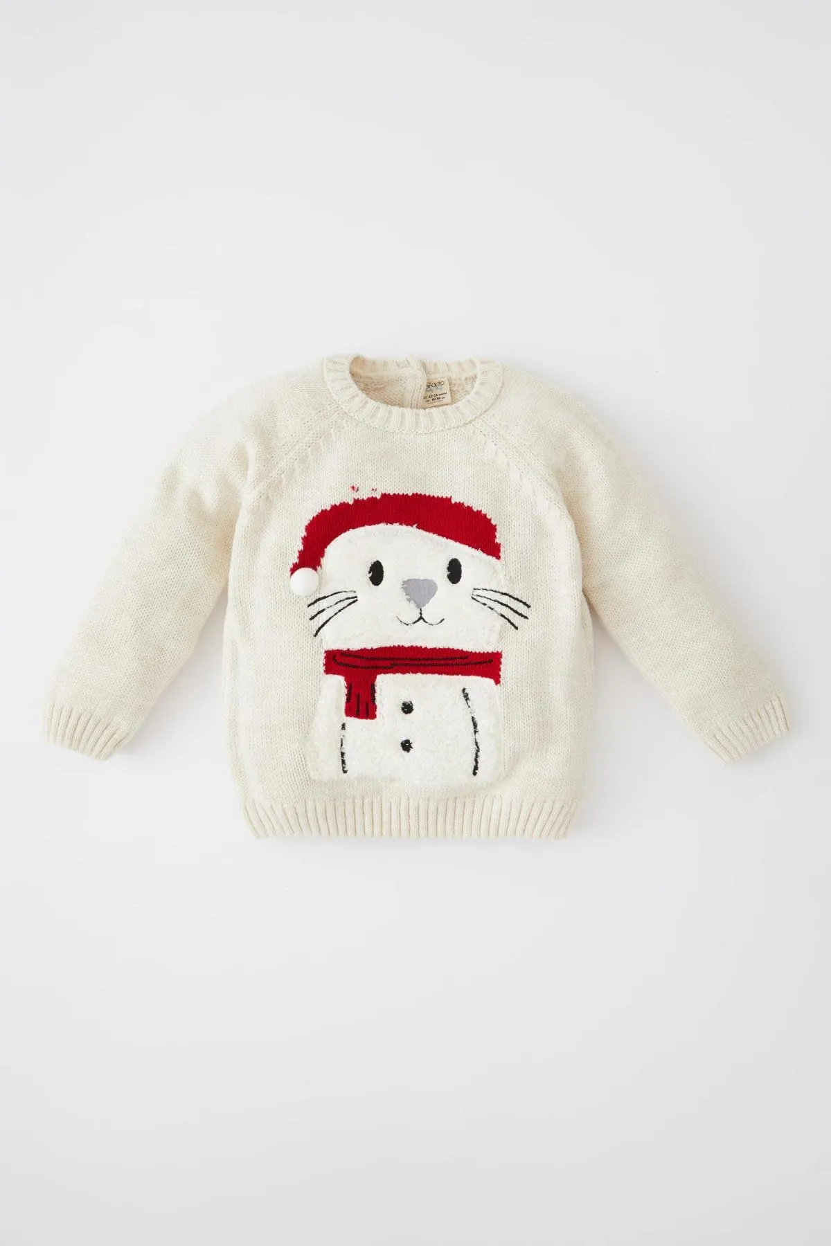 DeFacto  Baby-Pullover mit Rundhalsausschnitt und Neujahrsmotiv