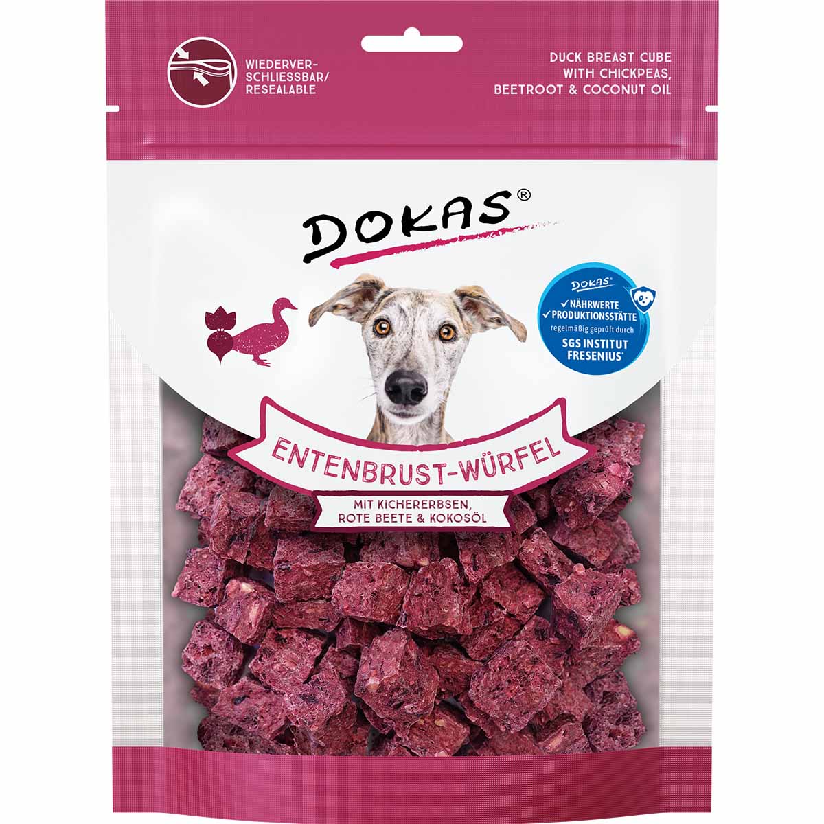 Dokas Entenbrust-Würfel mit Kichererbsen, Rote Beete & Kokosöl