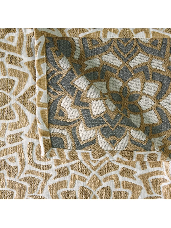 Erwin Müller Jacquard Tischläufer in beige günstig kaufen 40 x 100 cm