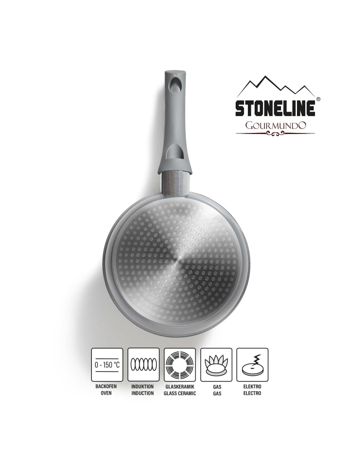 Stoneline Bratpfanne 18  cm | ohne Deckel - Grau in Grau günstig kaufen Ø 18 cm