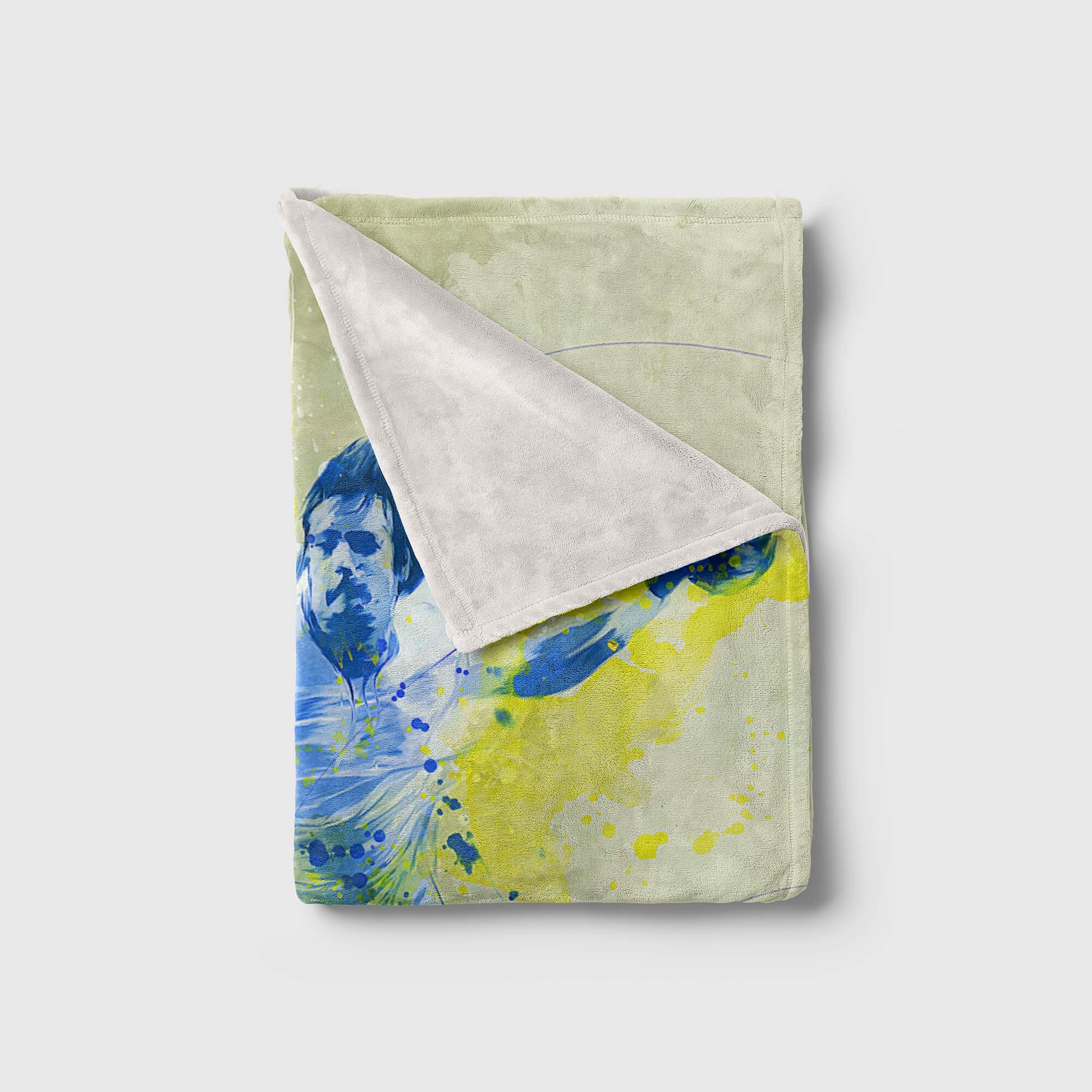 Sinus Art Handtücher SplashArt Sport Handtuch Strandhandtuch Saunatuch Kuscheldecke Kunstvoll Handball Sportha, Baumwolle-Polyester-Mix (1-St), Handtuch