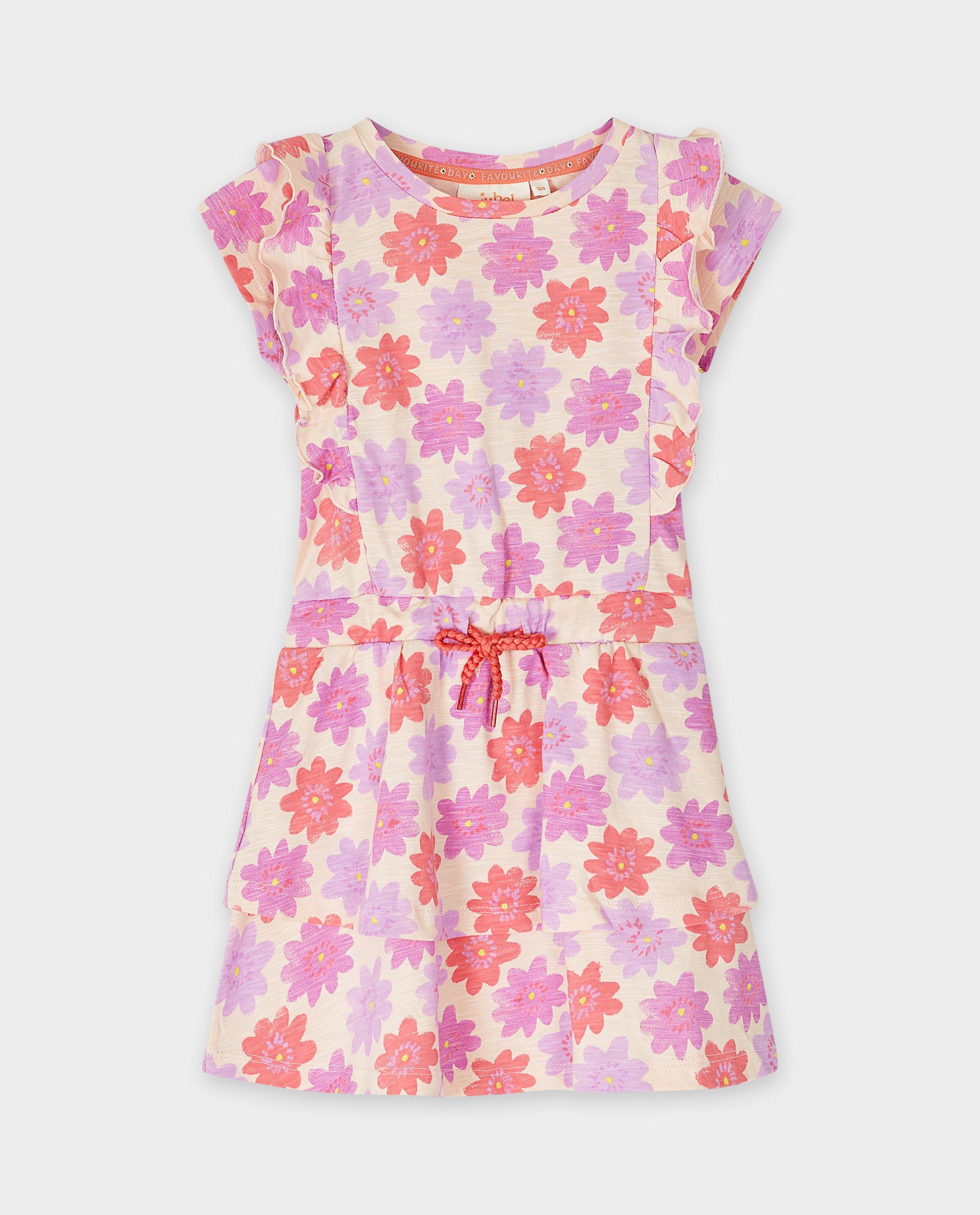 Rochie Jubilation cu volane portocalii