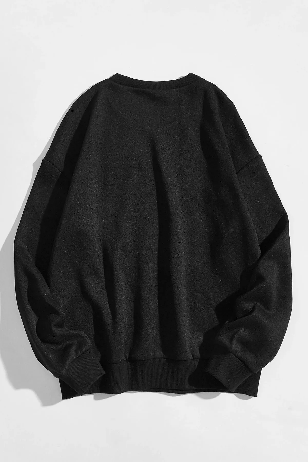 MODAGEN  Unisex-Sweatshirt mit schwarzem Oversize-Print „Brooklyn“ in Rot