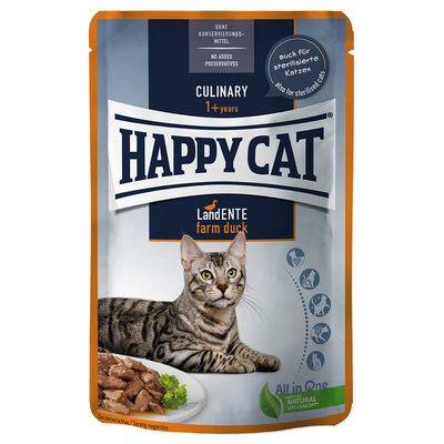 Sparpaket Happy Cat Pouch Meat in Sauce 24 x 85 g
