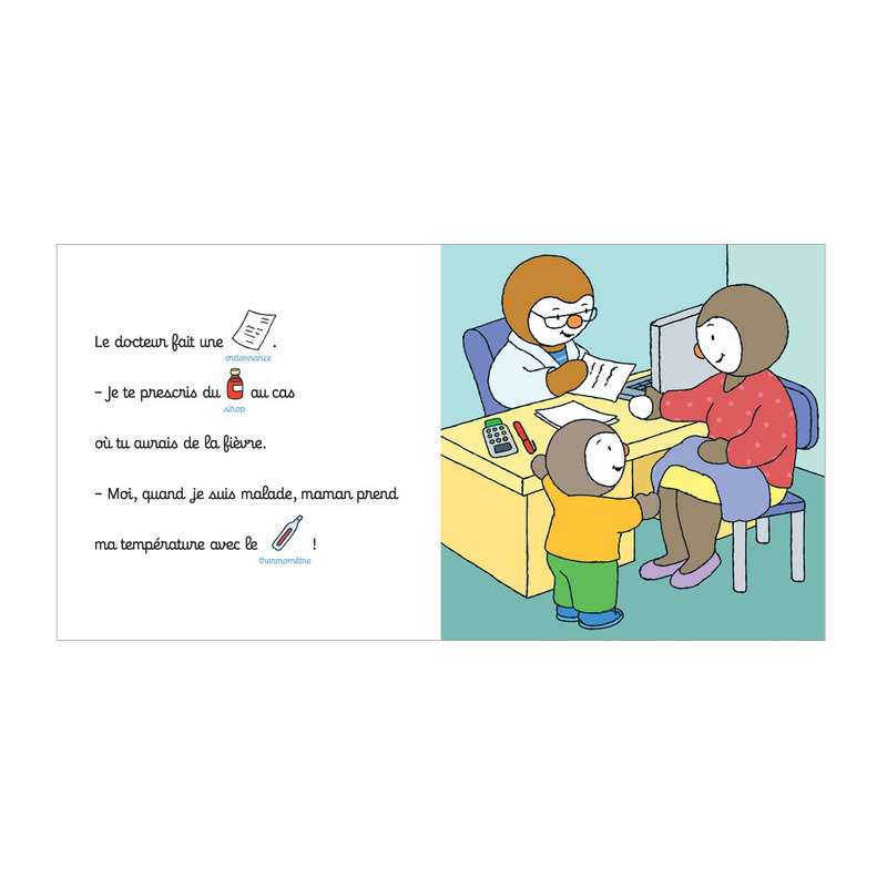 Livre T'choupi chez le docteur - Nathan Jeunesse
