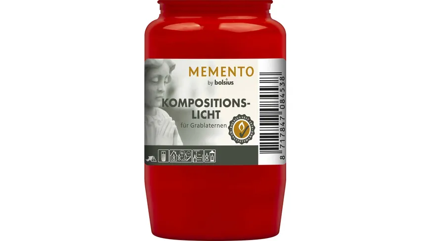 bolsius Kompositionslicht Nr. 3 rot rot