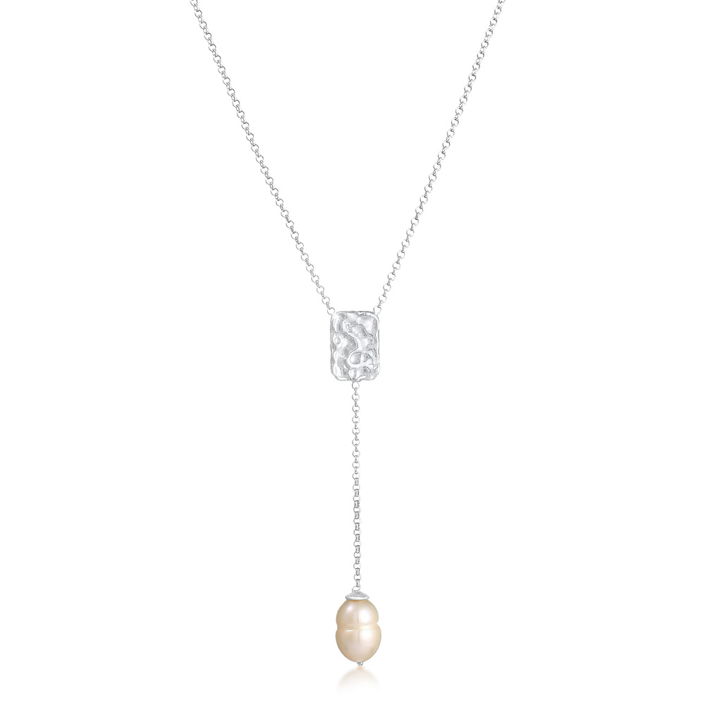 Elli PREMIUM Elli PREMIUM Collier Collar en Y para damas Colgante Barroco orgánico intemporal  collier
