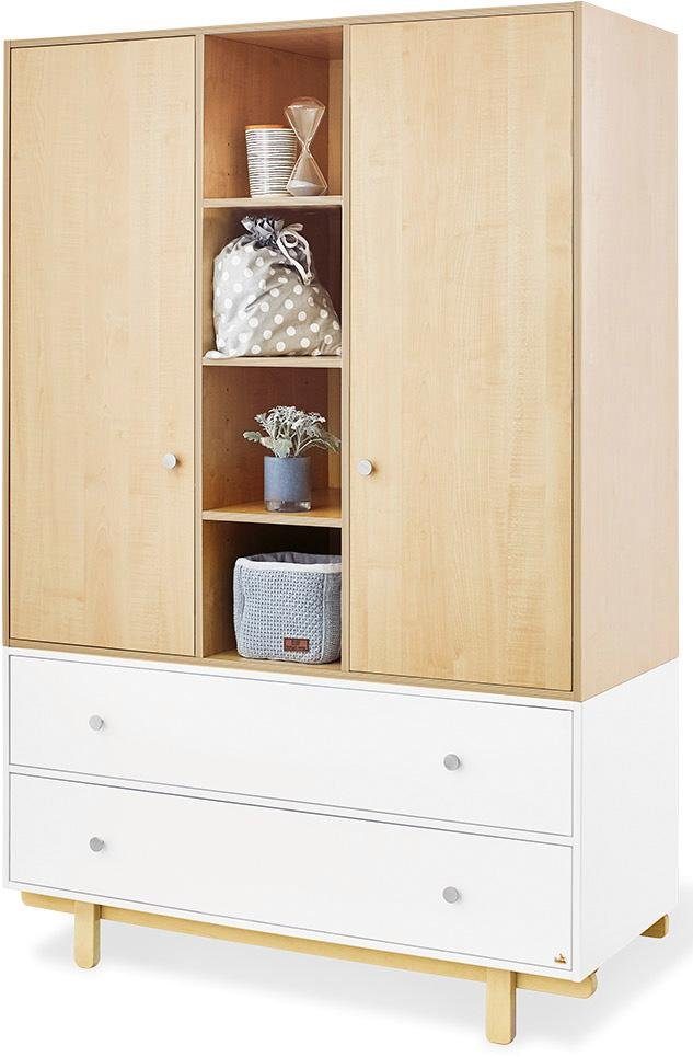 Pinolino® Kinderkleiderschrank Boks 2-türig, groß; Made in Europe