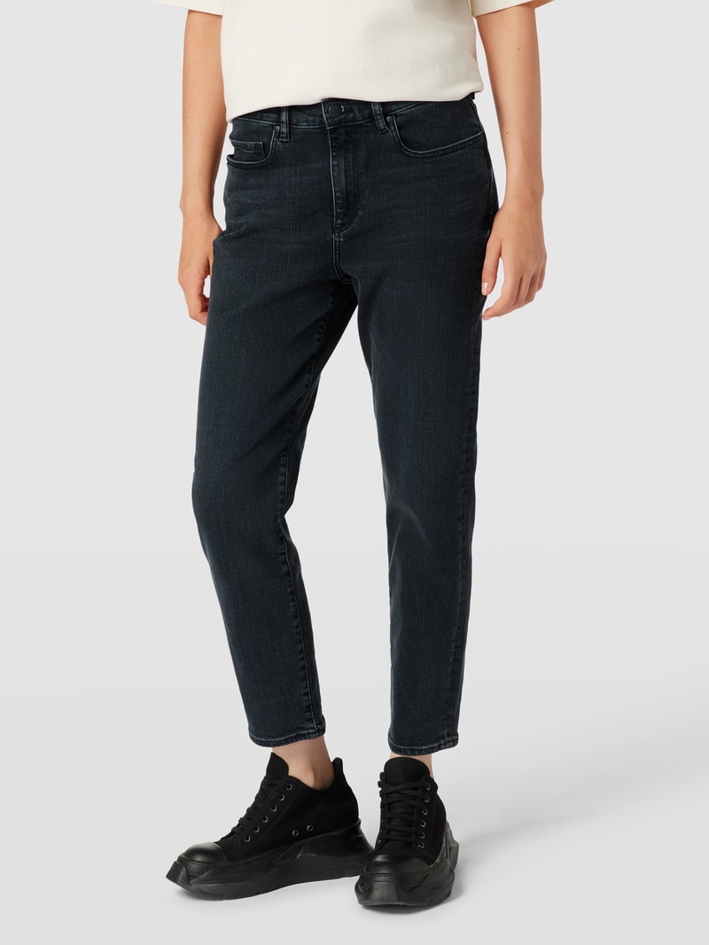Tapered Fit Jeans mit 5-Pocket-Design Modell 'CAYAA TAPERED' in schwarz
