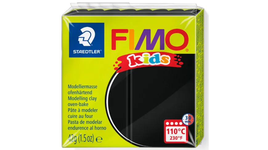 STAEDTLER Modelliermasse FIMO® Kids schwarz 42 g