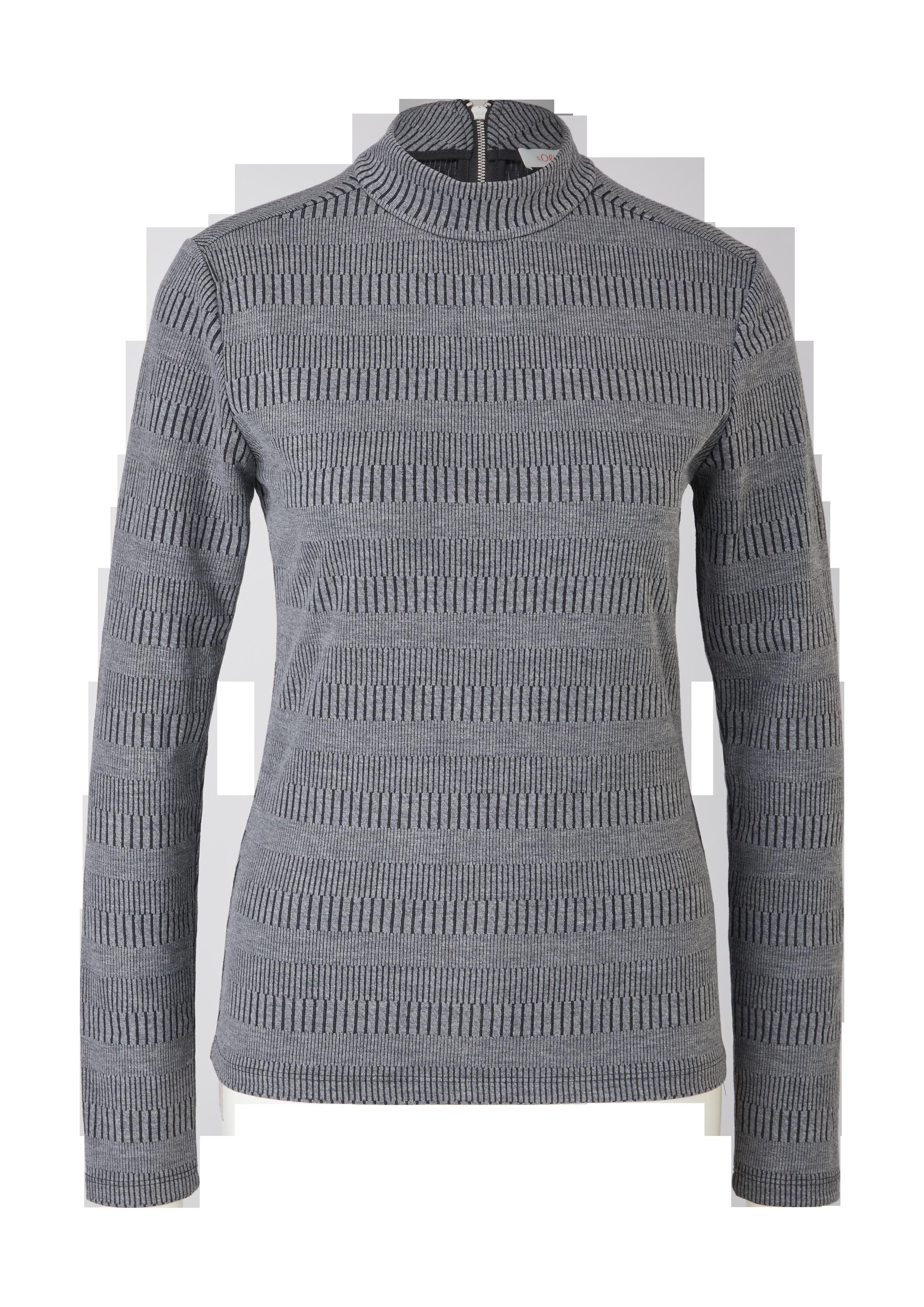 Longsleeve mit Stehkragen  2121397-9999