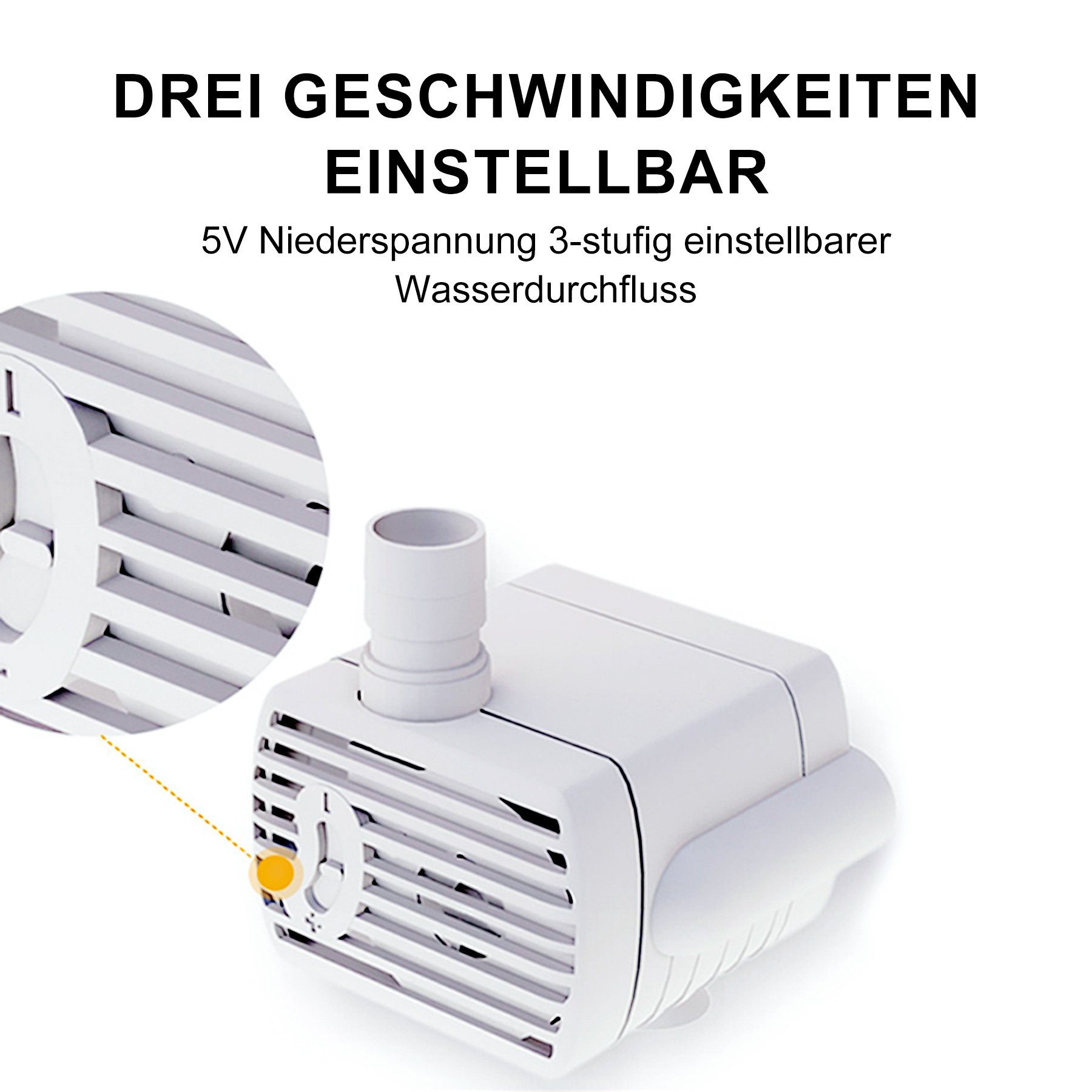 Senmudi Trinkbrunnen katzenbrunnen,Super Silent katzen trinkbrunnen,Mit Filtersatz 2 l, Geeignet für Katzen/30dB Extrem Leiser,Anzug für alle Arten von Katze
