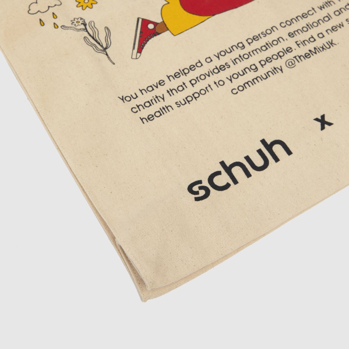 Schuh naturlig mixväska med välgörenhetsmönster
