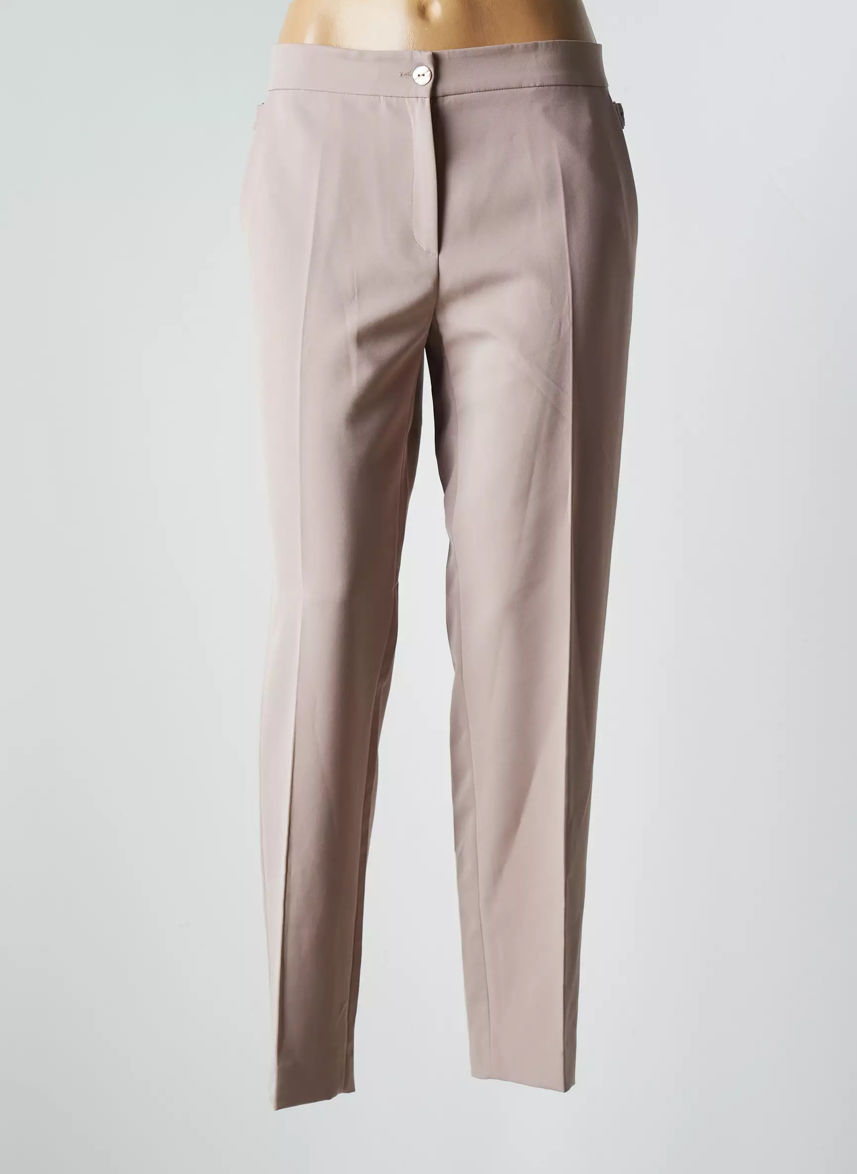 Manigance Pantalons Droits Femme couleur beige
