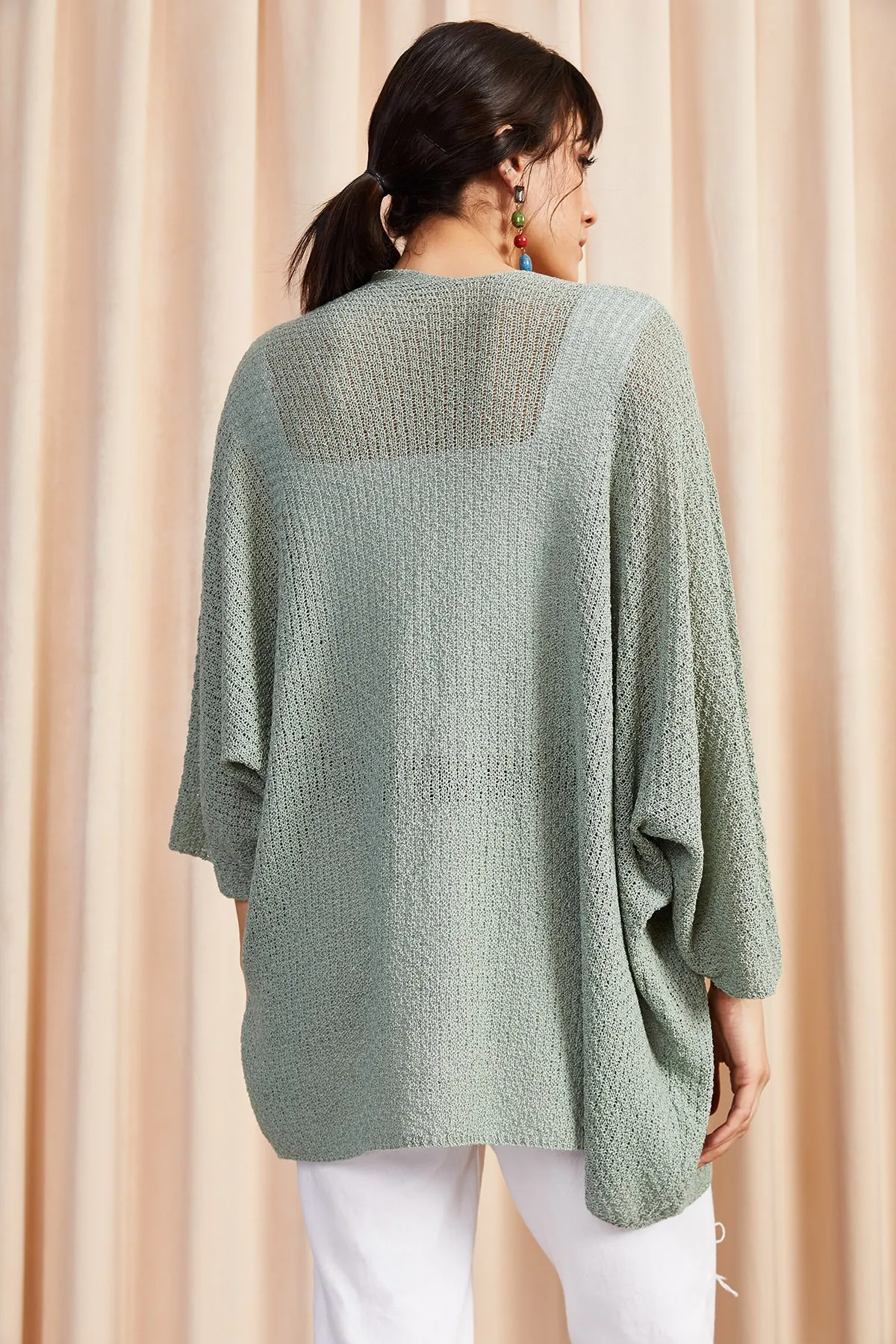 Olalook  Strickjacke - Grün - Regular Fit