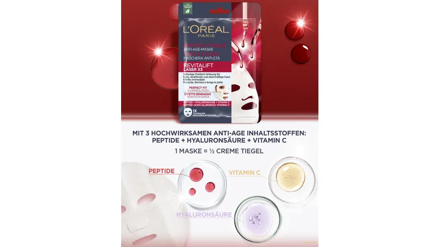 L'Oréal Paris Revitalift Laser X3 Tuchmaske
